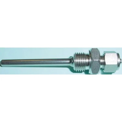 Reckmann Thermowell for PT100 Temperature Sensor, Screw-in, Compression Fitting, Max 100 Bar R15-ET-5-35-50-12