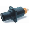 ITT Cannon Veam Snaplock IP67 Black Panel Mount 1P Straight Mains Connector 250A 1.0kV SNPM-P-TP-BK
