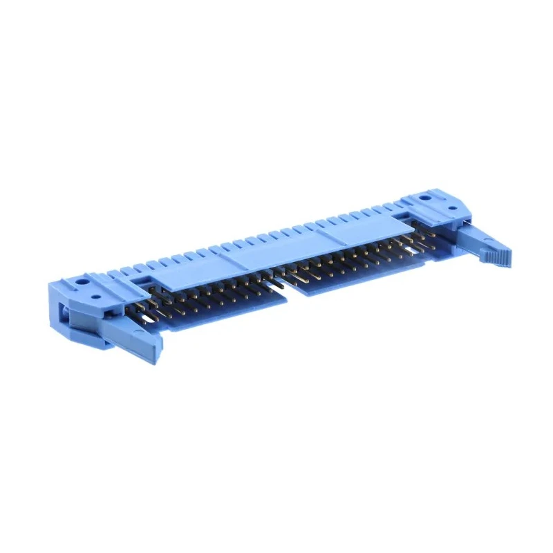TE Connectivity AMP-LATCH Series Straight Through Hole PCB Header, 50 Contacts, 2.54 mm Pitch, 2 Rows, Shrouded 3-5499206-0