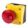 BACO Pull Release Emergency Stop Push Button, Surface Mount, 2 NC Contacts, IP66, Plastic LBX1