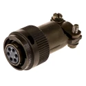 ITT Cannon KPT Series Copper Alloy Straight 6 Way Cable MIL Spec Circular Connector, 850V DC, 7.5A, Bayonet KPT06F10-6S