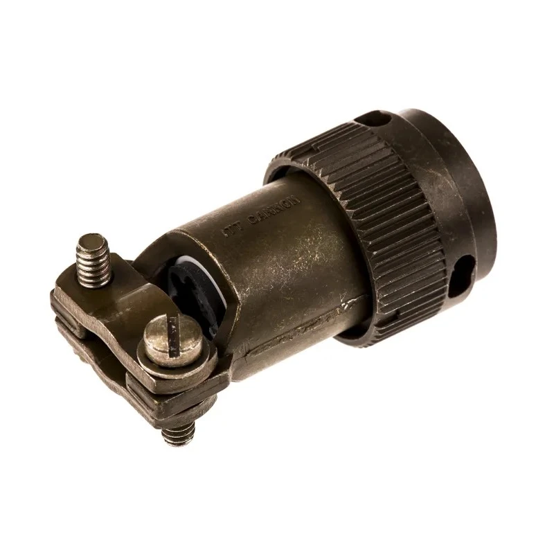 ITT Cannon KPT Series Copper Alloy Straight 6 Way Cable MIL Spec Circular Connector, 850V DC, 7.5A, Bayonet KPT06F10-6S