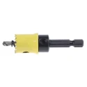 Starrett High Speed Steel Drill Bit, 16 mm Diameter, 6.35 mm Shank, Bi-metal, for Mild Steel, Plastic, Wood, Stainless CSC16
