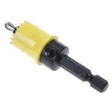 Starrett High Speed Steel Drill Bit, 16 mm Diameter, 6.35 mm Shank, Bi-metal, for Mild Steel, Plastic, Wood, Stainless CSC16