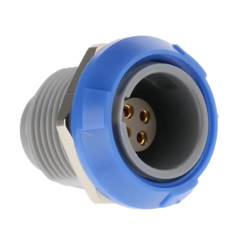 LEMO Redel P Series Circular Connector 4 Contacts, Panel Mount, Socket, Female, IP50, 8A, 600V PKG.M0.4GL.LA