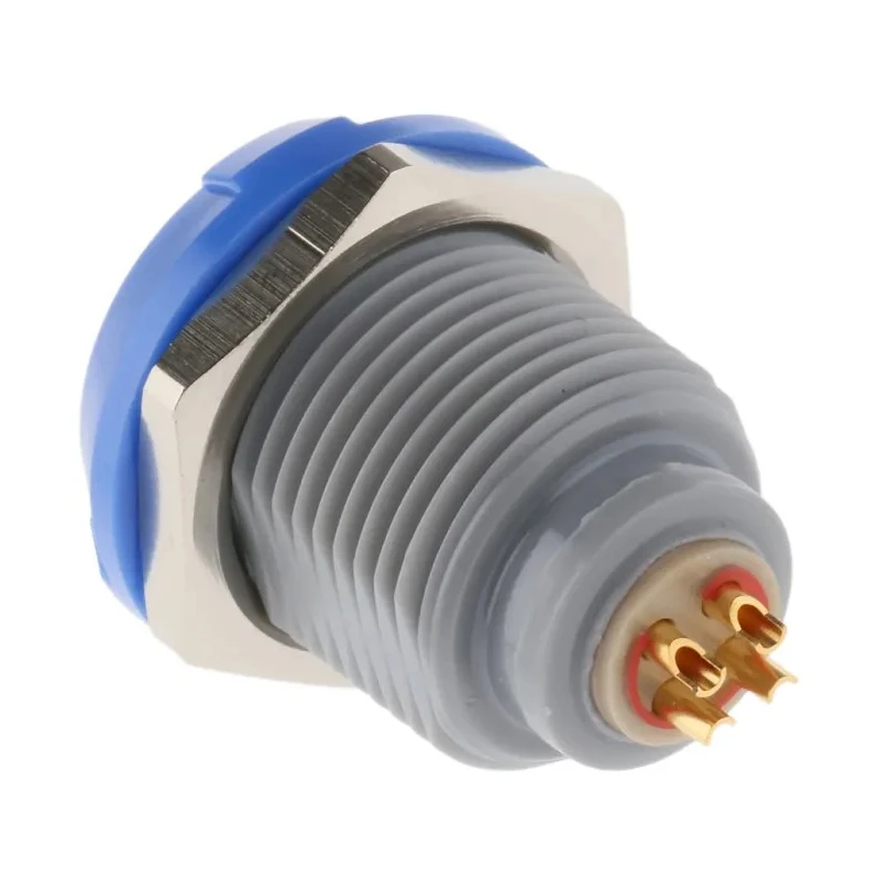 LEMO Redel P Series Circular Connector 4 Contacts, Panel Mount, Socket, Female, IP50, 8A, 600V PKG.M0.4GL.LA
