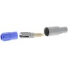 Lemo Redel P Series Circular Connector 4 Contacts 14 mm Cable Plug Male IP50 PAG.M0.4GL.AC52A