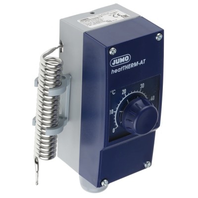 Jumo Surface Mount Thermostat, Max 50°C, 230V AC/DC, 16A, IP54, Automatic 603070/0001-6-021-000-25-0-00-15-00-00-000-00-17
