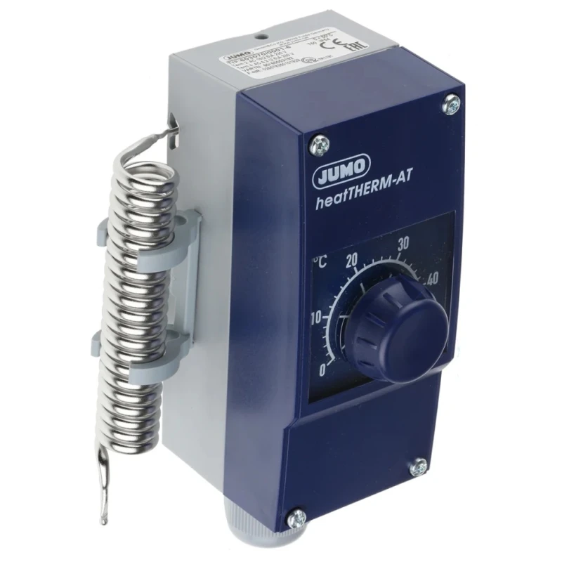 Jumo Surface Mount Thermostat, Max 50°C, 230V AC/DC, 16A, IP54, Automatic 603070/0001-6-021-000-25-0-00-15-00-00-000-00-17