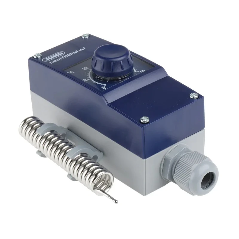 Jumo Surface Mount Thermostat, Max 50°C, 230V AC/DC, 16A, IP54, Automatic 603070/0001-6-021-000-25-0-00-15-00-00-000-00-17