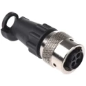 ITT Cannon Circular Connector 4 Contacts Cable Socket Female IP65 QM Series 192990-5430
