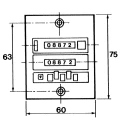 Hengstler Electronic 5-Digit Batch Counter 10 Hz 230V Panel Mount 0 886 290