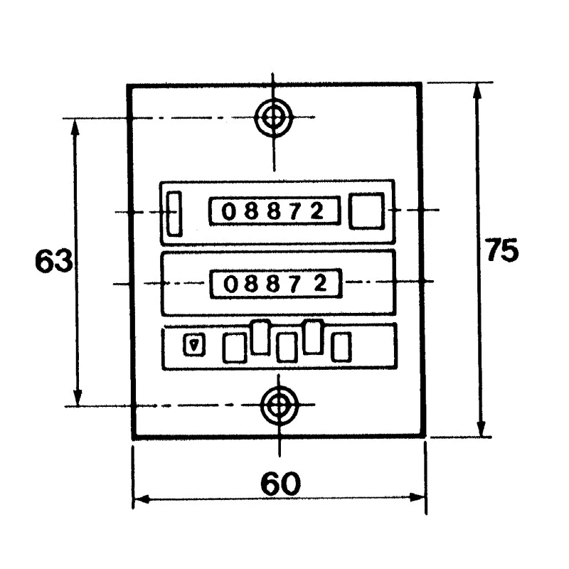 Hengstler Electronic 5-Digit Batch Counter 10 Hz 230V Panel Mount 0 886 290