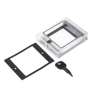 Hengstler Transparent Cover for Predetermining Counters, 48 x 48 DIN, Rotary Knob and Key Lock 1 405 614
