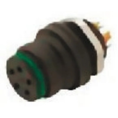 Binder Circular Connector 8 Contacts Panel Mount Miniature Female Socket IP67 2A 125V Polyamide 720 Series 99-9128-00-08