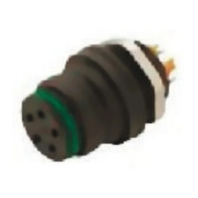 Binder Circular Connector 8 Contacts Panel Mount Miniature Female Socket IP67 2A 125V Polyamide 720 Series 99-9128-00-08