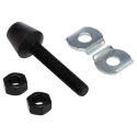 RS PRO Neoprene Foot Spindle with Toggle Clamp, M8 x 64mm, Pack of 5, Zinc Plated 261-426