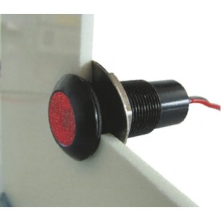 Marl Panel Mount LED Indicator, Red, Solder Tab, 12.7 mm, IP67, 28V, 16mA 699-501-63