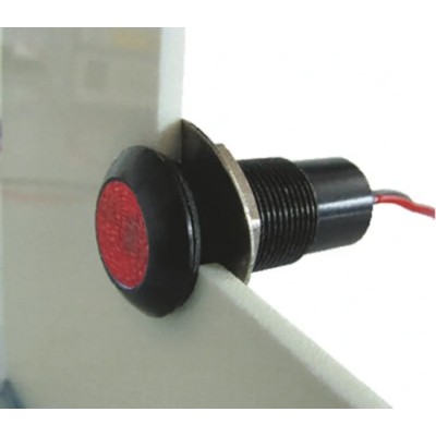 Marl Panel Mount LED Indicator, Red, Solder Tab, 12.7 mm, IP67, 28V, 16mA 699-501-63