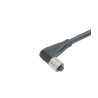 binder 3 Way Right Angle to Unterminated 4 Way Female Sensor Actuator Cable, 2 m, Polyurethane Jacket, Black 79-3104-32-03