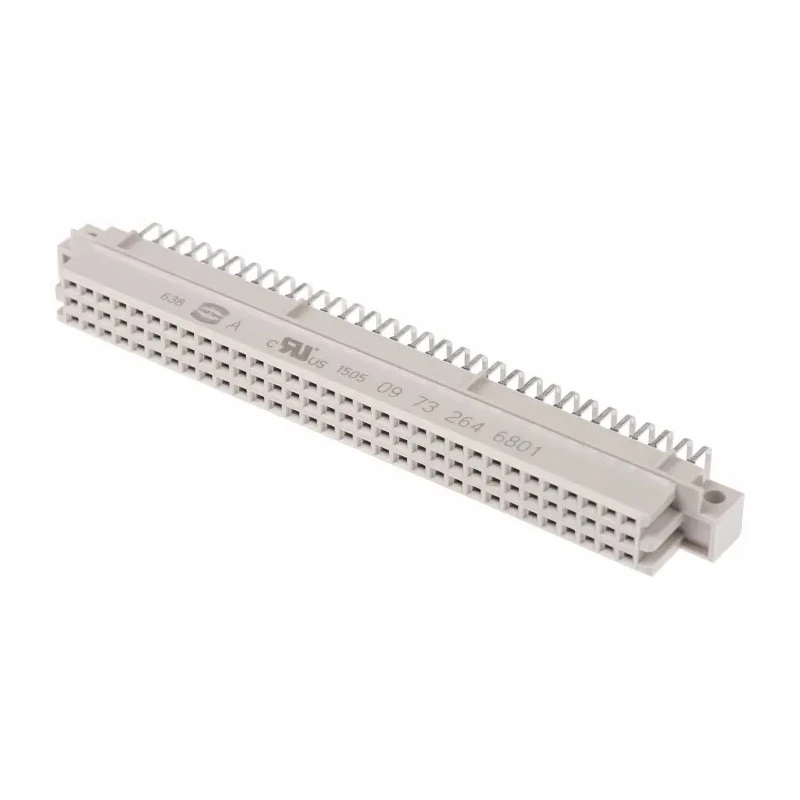 HARTING DIN 41612 64 Way Female Connector, Through Hole, C/2, 2.54mm, Right Angle, Solder Class C2 09732646801
