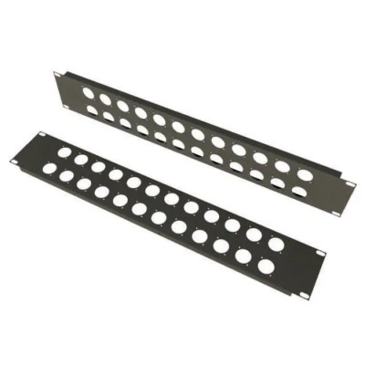 S2CEB Black Steel Rack Panel , 1U, 483 mm Length, 44.5 mm Width, Epoxy Coated