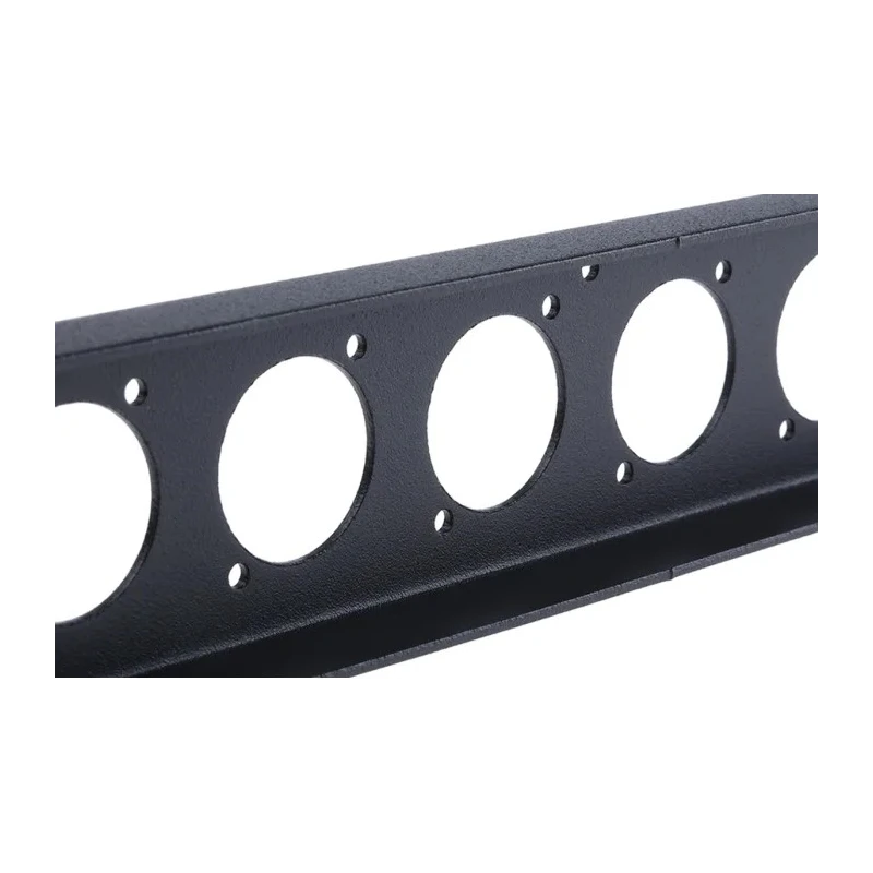 S2CEB Black Steel Rack Panel , 1U, 483 mm Length, 44.5 mm Width, Epoxy Coated