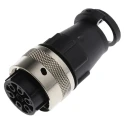 ITT Cannon 192 Straight Circular Connector Backshell, 7-Way, Nylon, For QM Range Connector, 73.5mm, Female 192991-0514