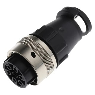 ITT Cannon 192 Straight Circular Connector Backshell, 7-Way, Nylon, For QM Range Connector, 73.5mm, Female 192991-0514