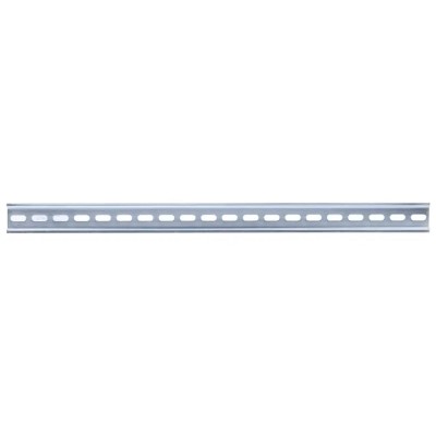 RS PRO Steel Slotted DIN Rail 500mm x 35mm x 7.5mm Zinc-Coated Cold Rolled Steel 467-406