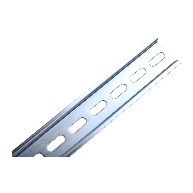 RS PRO Steel Slotted DIN Rail 500mm x 35mm x 7.5mm Zinc-Coated Cold Rolled Steel 467-406