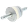 Taica Silicone Anti-Vibration Mount, M6 Male-to-Male Bobbin, 6mm Bore, 58mm Height THETA-C