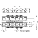 Wippermann Duplex Roller Chain 5m Steel 06B-2, 23.8mm Pin Length, D4 Series, ISO 606 (DIN 8187) D455