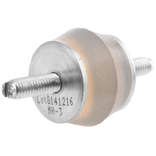 Taica Anti-Vibration Mount Male to Male Bobbin, Silicone, M6 Thread, 14 kg Compression, 6 mm Bore, 30 mm OD, 58 mm MN-3