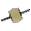 Taica Anti-Vibration Mount Male to Male Bobbin, Silicone, M6 Thread, 14 kg Compression, 6 mm Bore, 30 mm OD, 58 mm MN-3