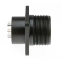 Amphenol Industrial MIL Spec Circular Connector Copper Alloy Straight Box Mount Female, Male, 10 Contacts, Black MS3102A