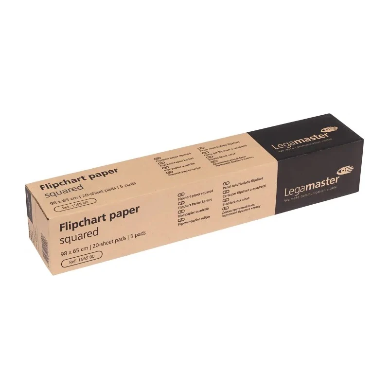 Legamaster Graph A1 Flip Chart 20 Sheets, Grid Paper, 98 x 65 cm, FSC, Micro-Perforated, 1565-00