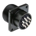 Amphenol Industrial MIL Spec Circular Connector, 10 Way, Box Mount, Female, Copper Alloy, IP67, 250/700V AC, Straight MS3102A