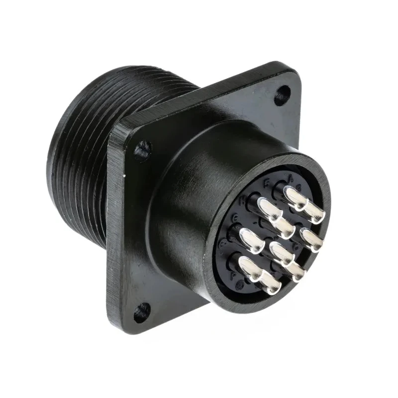 Amphenol Industrial MIL Spec Circular Connector, 10 Way, Box Mount, Female, Copper Alloy, IP67, 250/700V AC, Straight MS3102A
