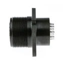 Amphenol Industrial MIL Spec Circular Connector, 10 Way, Box Mount, Female, Copper Alloy, IP67, 250/700V AC, Straight MS3102A