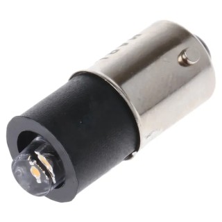 Marl White Indicator Lamp, Single Chip, 48V AC/DC, BA9 Base, 4.9mm Diameter, 9200mcd 255-993-64-38