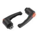 RS PRO Steel Clamping Lever, M6 Thread, 12 mm Length, Thermoplastic Handle, Female, 65 mm Overall Length 478-248