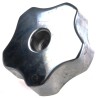 Elesa Silver Aluminium Multiple Lobes Clamping Knob 40 mm Diameter, Threaded Through Hole, 19 mm Thread Length 478-422