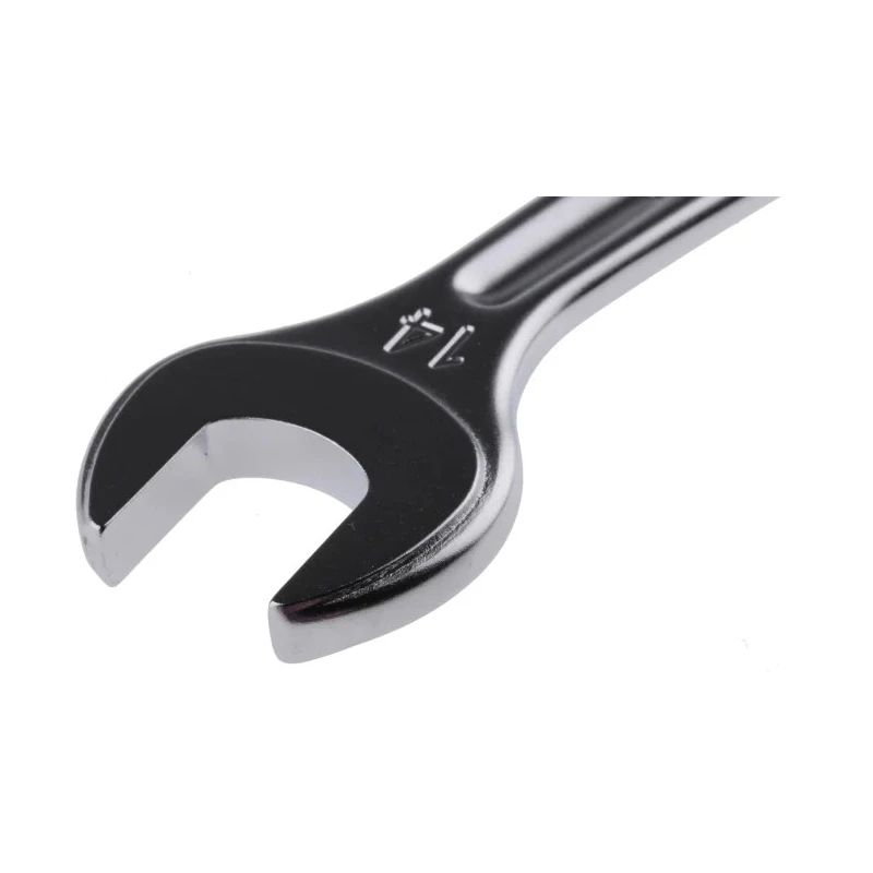 Facom Combination Spanner 4 to 41 mm, Satin Chrome Finish, 180 mm Length, 12-Point, 15° Offset, Metric 440.14