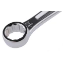 Facom Combination Spanner 4 to 41 mm, Satin Chrome Finish, 180 mm Length, 12-Point, 15° Offset, Metric 440.14