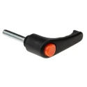 RS PRO Clamping Lever M6 x 30mm, Male Thread, Thermoplastic Handle, Steel Shaft, Black, Model 478-595
