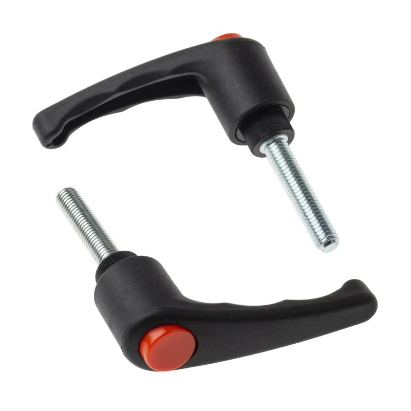 RS PRO Stainless Steel Clamping Lever M8 x 40 mm, Thermoplastic Handle, Steel Shaft, 478-945