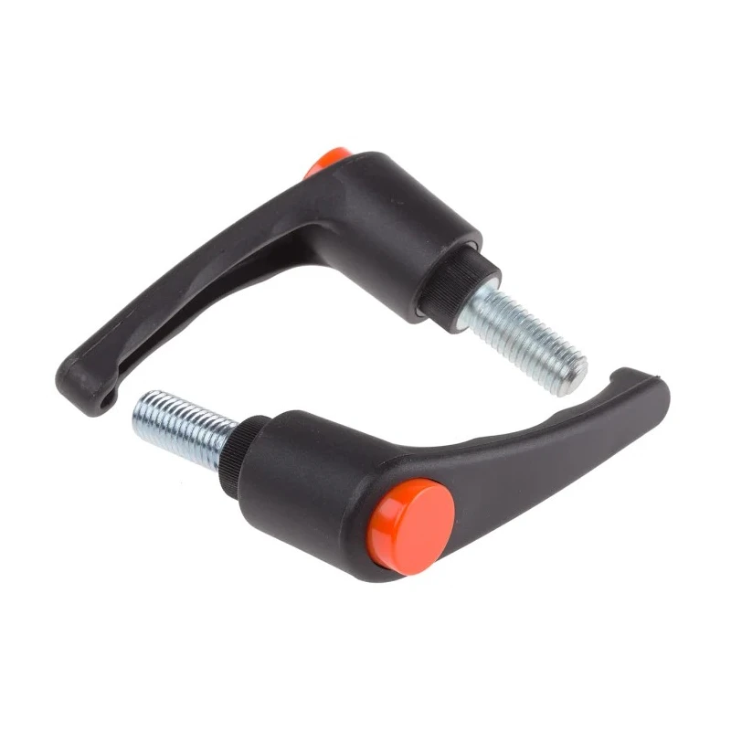 RS PRO Stainless Steel Clamping Lever M12 x 30 mm, Male Thread, Thermoplastic Handle, Steel Shaft, 478-933