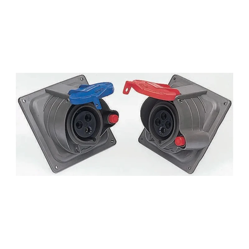 Legrand Industrial Power Connector, Panel Mount, 63A, 415V, IP44/IP45, Red, Switched, HYDRA 0 536 03