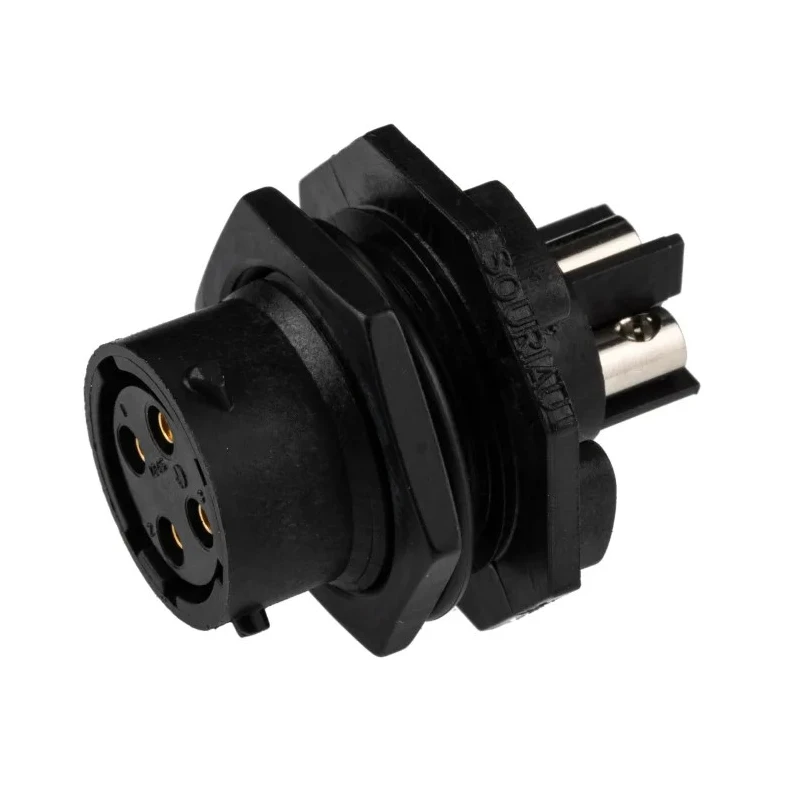 Souriau Sunbank by Eaton Circular Connector, 4 Contacts, Panel Mount, Plug, Female, IP68/IP69K, Screw UTS7124SSCR